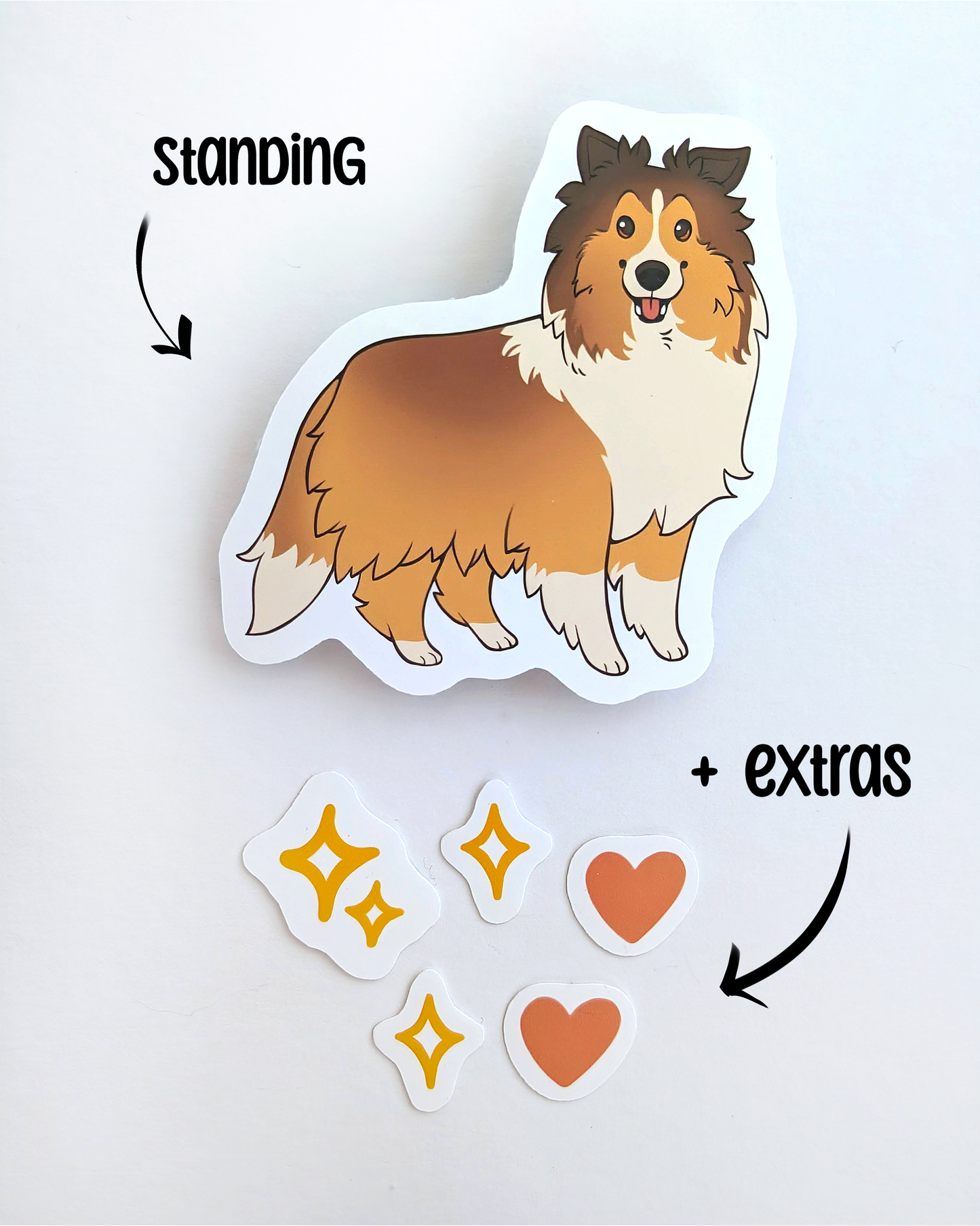 Sheltie Sticker Pack - Sable