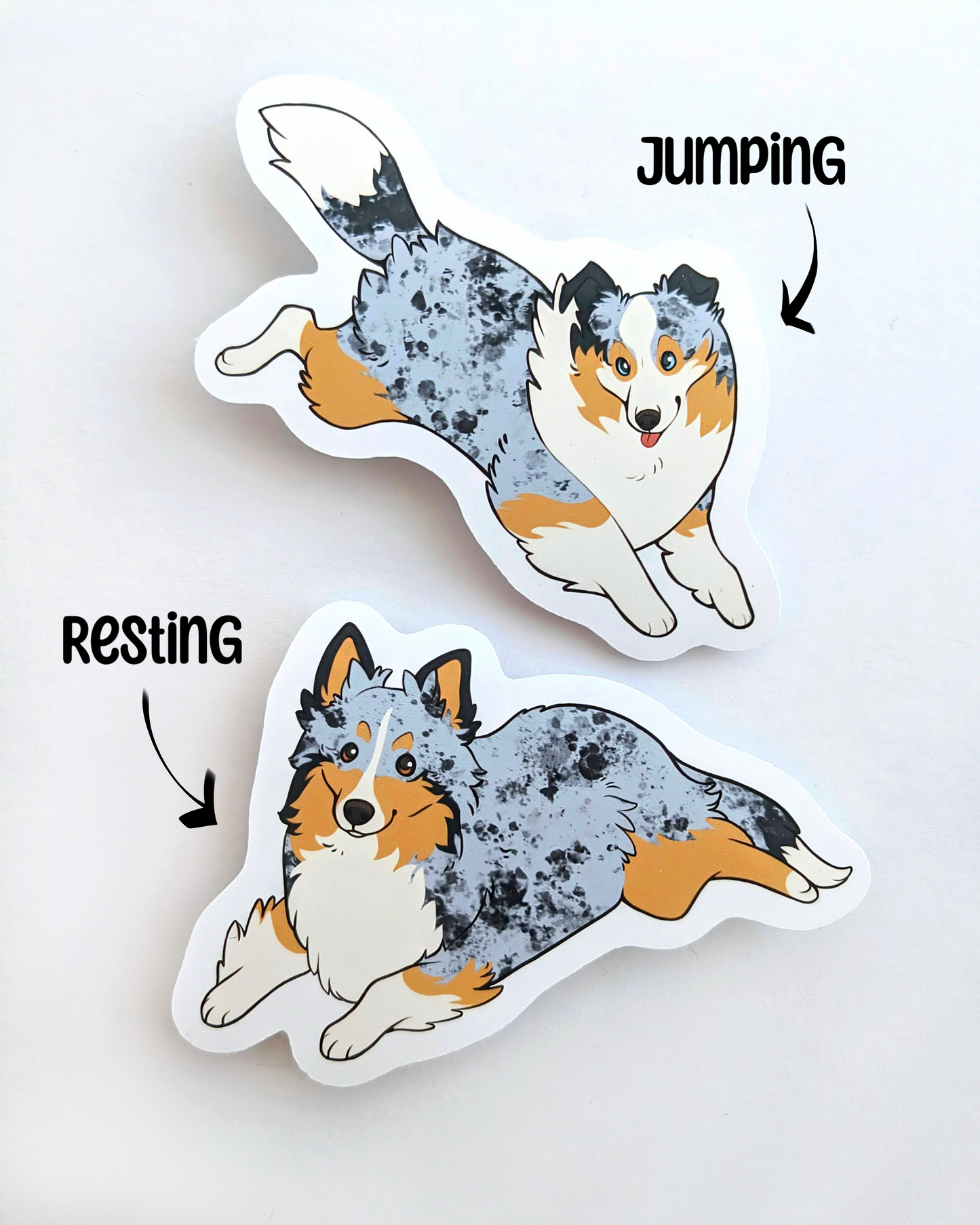 Sheltie Sticker Pack - Blue Merle