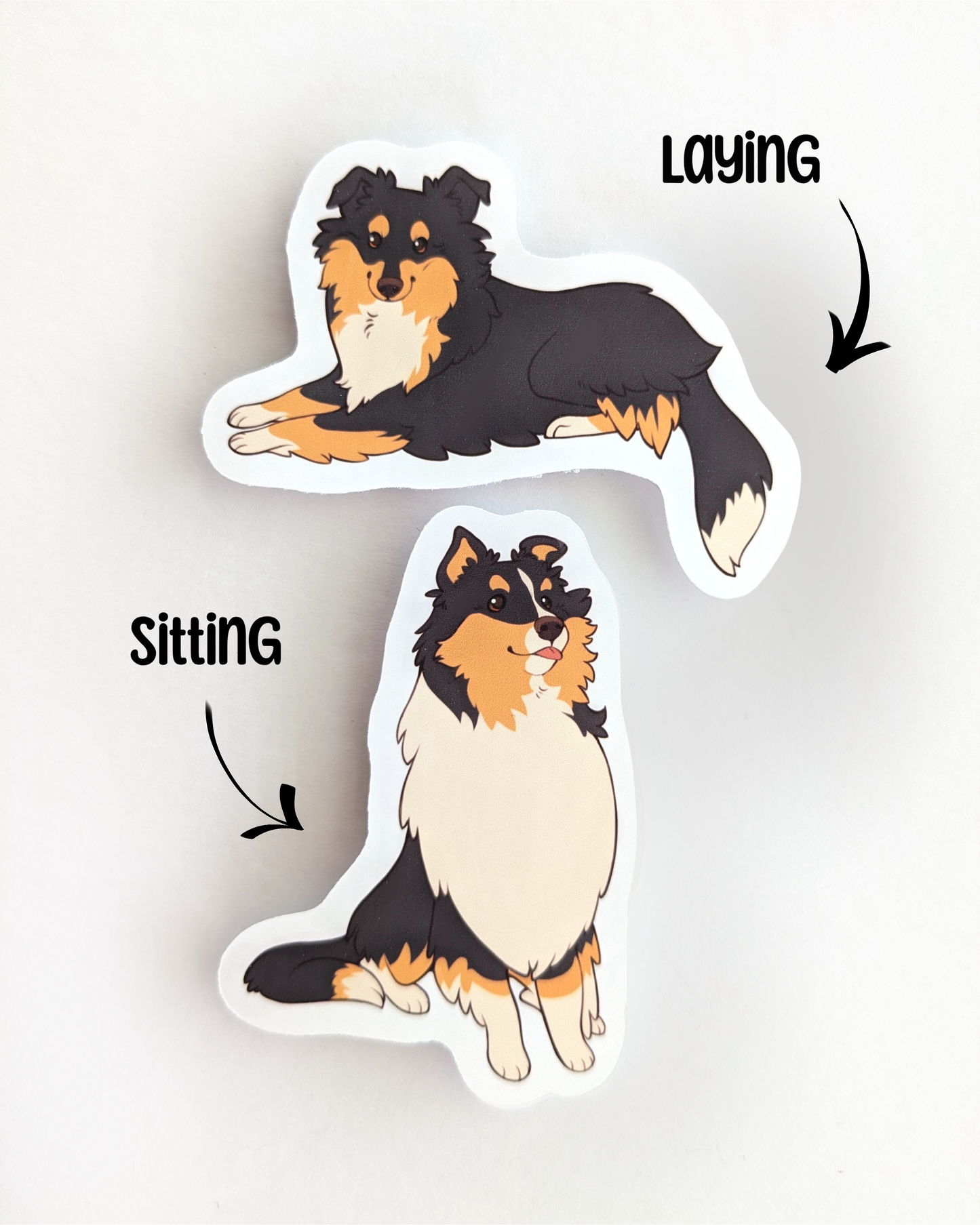 Sheltie Sticker Pack - Tricolor